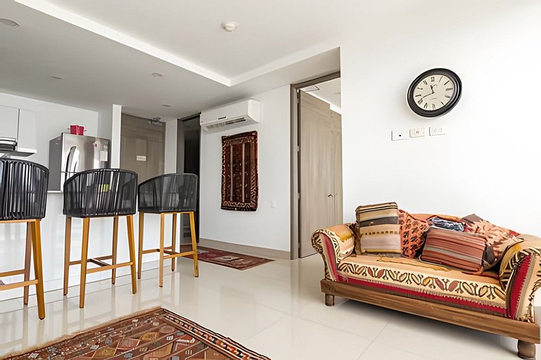 Lujoso Apto de 1 Habitación en Piso 14-Morros City