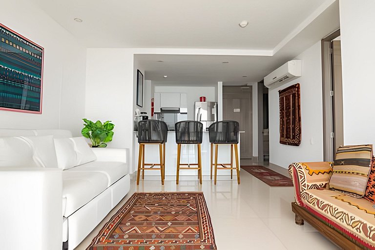 Lujoso Apto de 1 Habitación en Piso 14-Morros City