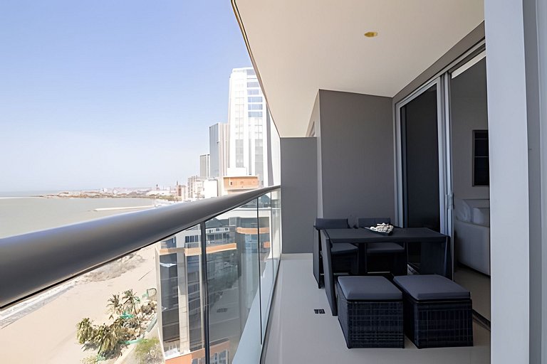 Lujoso Apto de 1 Habitación en Piso 14-Morros City