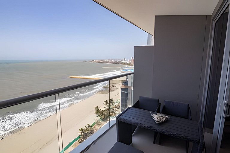 Lujoso Apto de 1 Habitación en Piso 14-Morros City