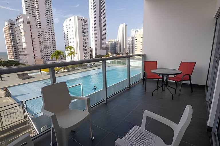 Lujoso Apto de 1 Hab en Piso 7 - Infinitum