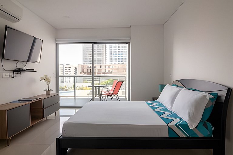 Lujoso Apto de 1 Hab en Piso 7 - Infinitum