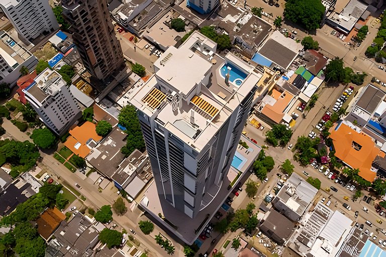 Lujoso Apto de 1 Hab en Piso 7 - Infinitum