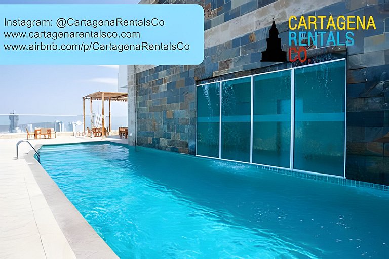 ¡Espectacular Apto Con Vista al Mar Piso 28!