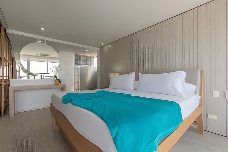 Lujoso Apto de 2 habitaciones en piso 15