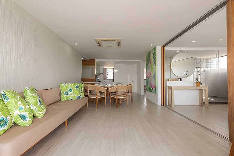 Lujoso Apto de 2 habitaciones en piso 15