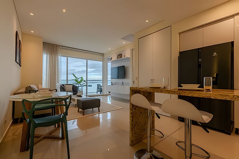 Lujoso apto de 1  hab en piso 15  Edificio H2