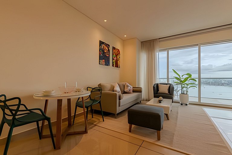 Lujoso apto de 1  hab en piso 15  Edificio H2