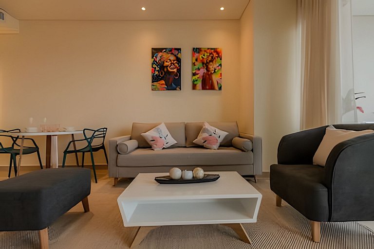 Lujoso apto de 1  hab en piso 15  Edificio H2