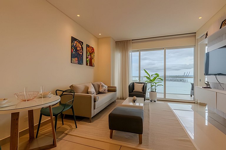 Lujoso apto de 1  hab en piso 15  Edificio H2