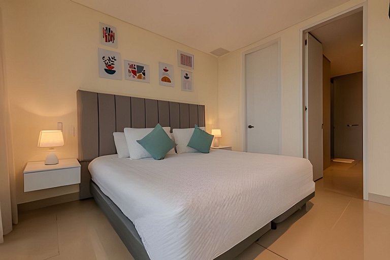 Lujoso apto de 1  hab en piso 15  Edificio H2