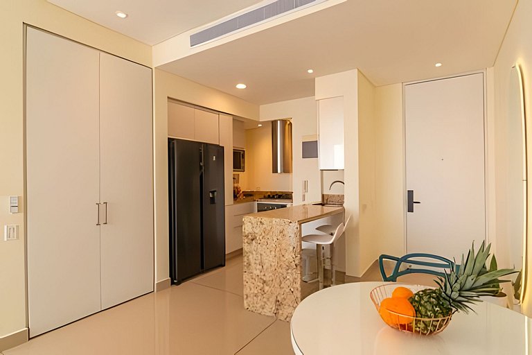 Lujoso apto de 1  hab en piso 15  Edificio H2