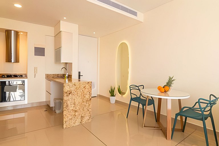 Lujoso apto de 1  hab en piso 15  Edificio H2