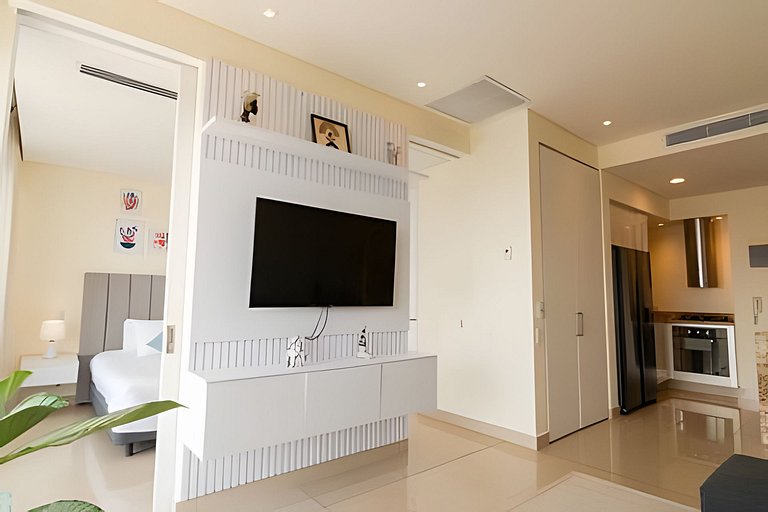 Lujoso apto de 1  hab en piso 15  Edificio H2