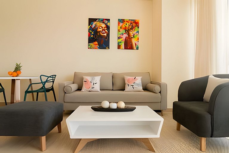 Lujoso apto de 1  hab en piso 15  Edificio H2