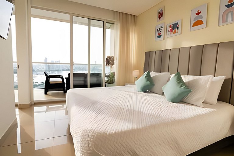 Lujoso apto de 1  hab en piso 15  Edificio H2