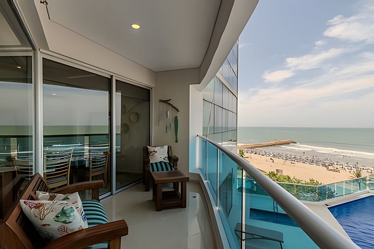 Espectacular Vista Al Mar - Edificio Infinito 702