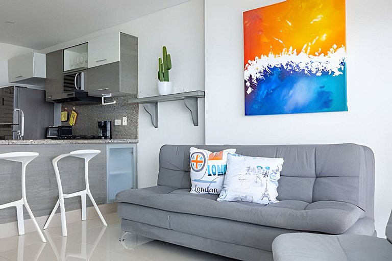 Lujoso Apto Vista al Mar Piso 34 - Palmetto Beach