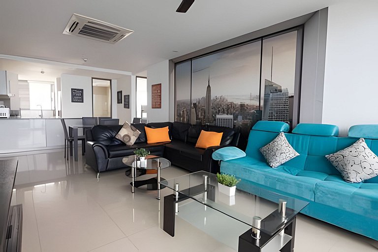 Espectacular Apto de 2 Hab en Piso 27-Morros City