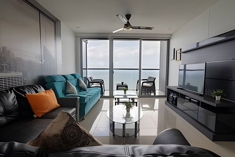 Espectacular Apto de 2 Hab en Piso 27-Morros City