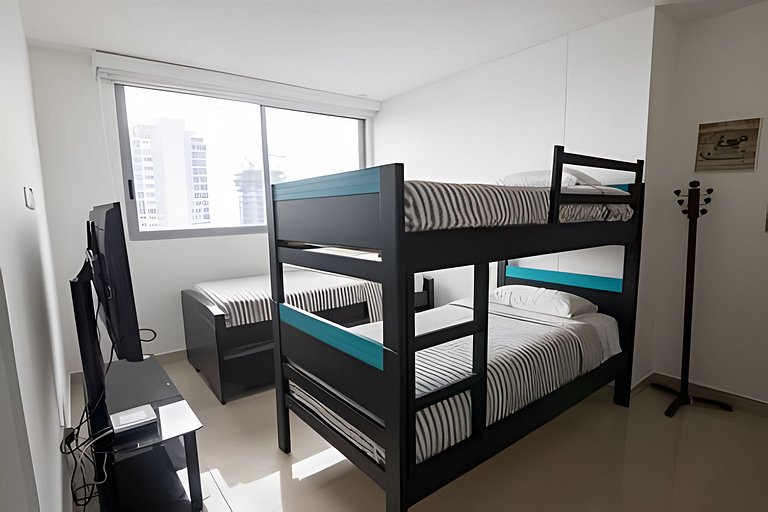 Espectacular Apto de 2 Hab en Piso 27-Morros City