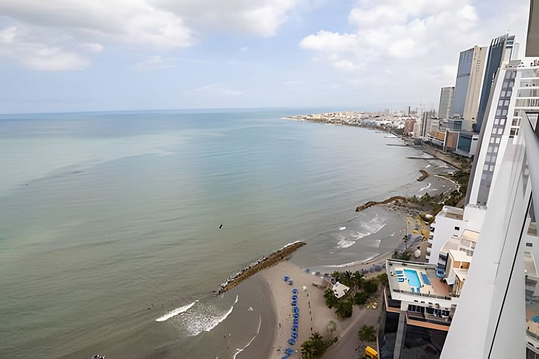 Espectacular Apto de 2 Hab en Piso 27-Morros City