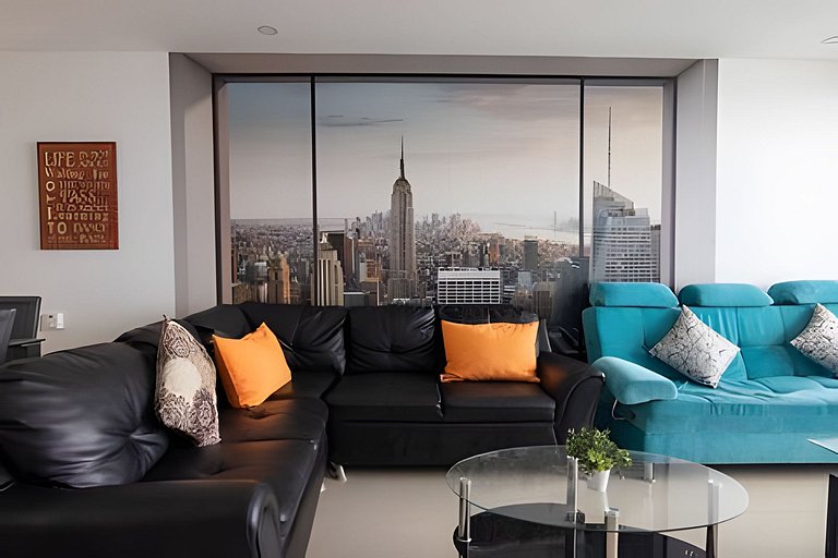 Espectacular Apto de 2 Hab en Piso 27-Morros City