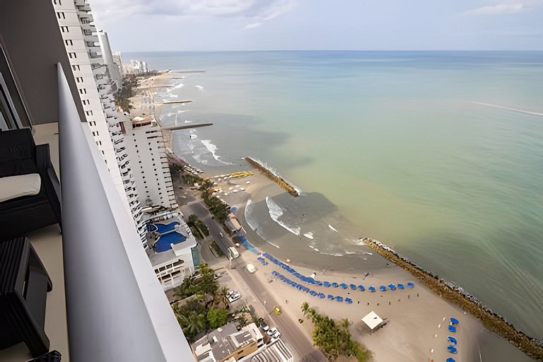 Espectacular Apto de 2 Hab en Piso 27-Morros City