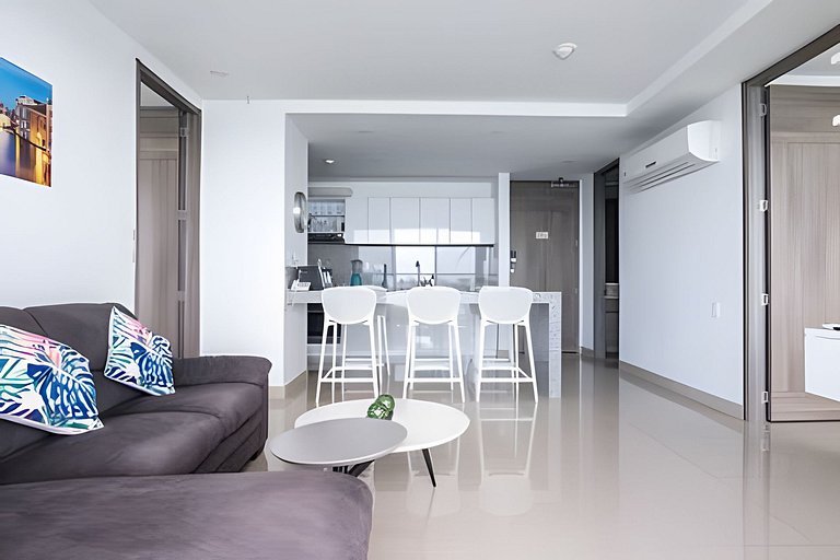 Espectacular Apto  Piso 21 de 2 Hab - Morros City