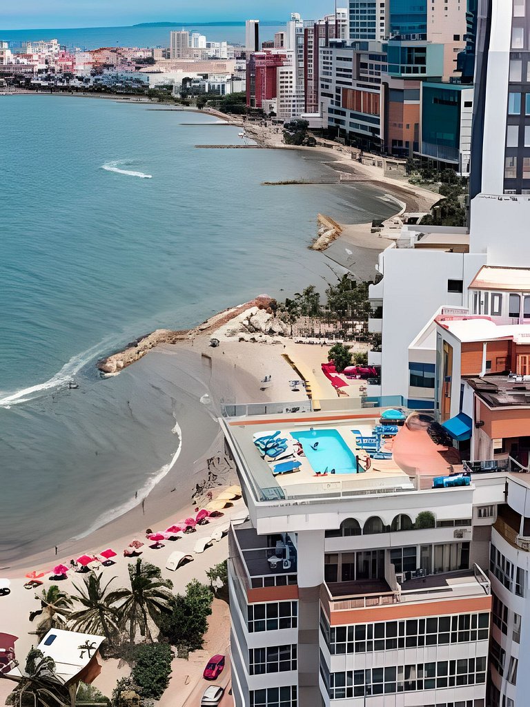 Espectacular Apto  Piso 21 de 2 Hab - Morros City