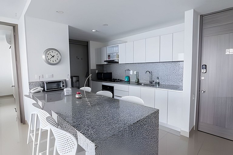 Espectacular Apto  Piso 21 de 2 Hab - Morros City