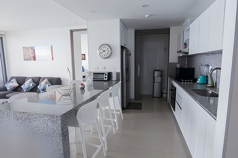 Espectacular Apto  Piso 21 de 2 Hab - Morros City