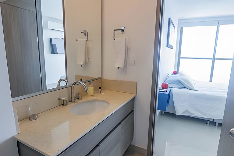 Espectacular Apto  Piso 21 de 2 Hab - Morros City