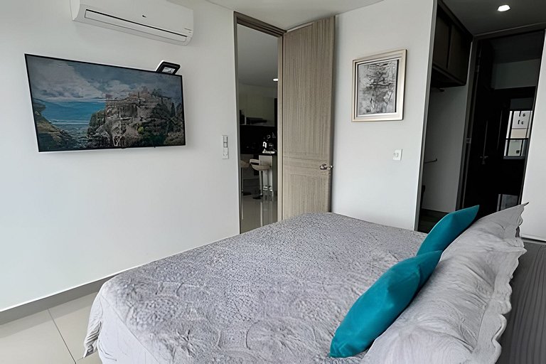 Hermoso Apto de 1 hab con Vista al Mar - Piso 16!