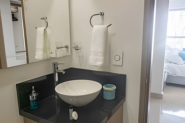 Hermoso Apto de 1 hab con Vista al Mar - Piso 16!