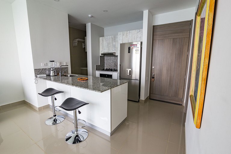 Lujoso Apto de 1 Habitación en Piso 40-Morros City