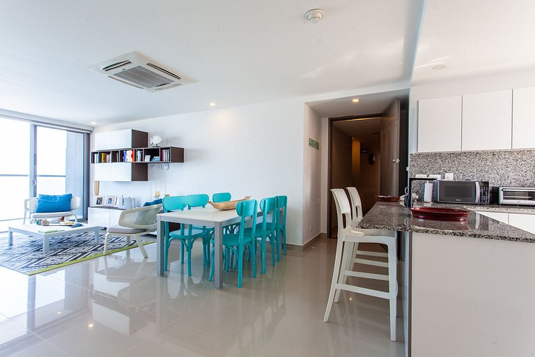 Lujoso Apto de 2 Hab en Piso 14 Morros City