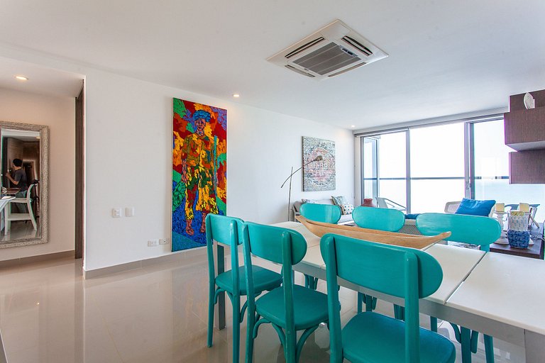 Lujoso Apto de 2 Hab en Piso 14 Morros City