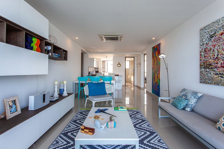 Lujoso Apto de 2 Hab en Piso 14 Morros City