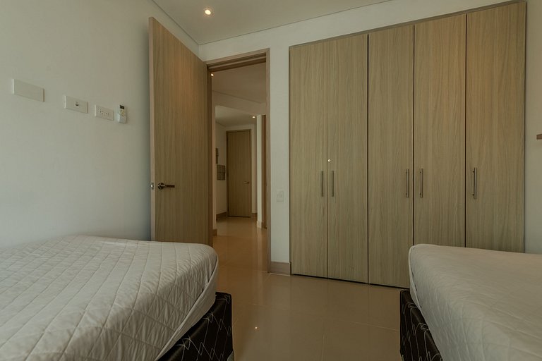 Hermoso Apto - 2 Hab Piso- 17 Murano Elite