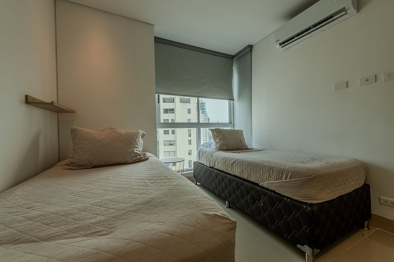 Hermoso Apto - 2 Hab Piso- 17 Murano Elite