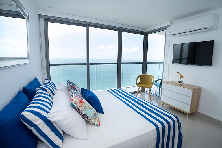 Espectacular Apto 1 Hab en Bocagrande - 2504