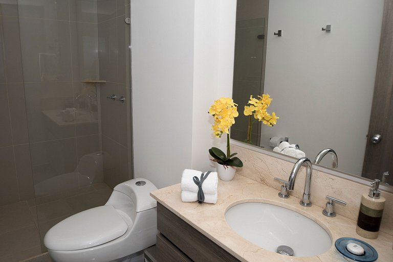 Espectacular Apto 1 Hab en Bocagrande - 2504