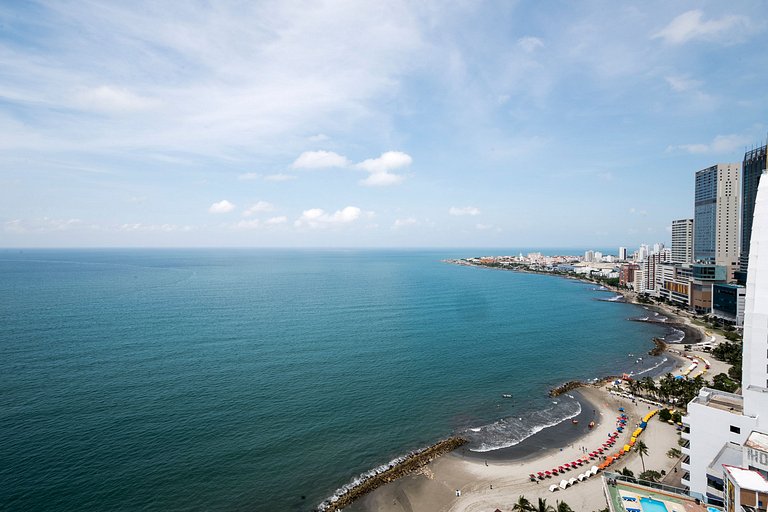 Espectacular Apto 1 Hab en Bocagrande - 2504