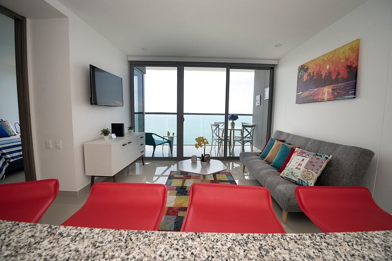 Espectacular Apto 1 Hab en Bocagrande - 2504