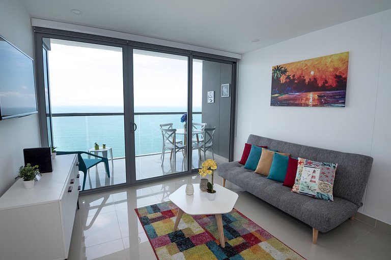 Espectacular Apto 1 Hab en Bocagrande - 2504