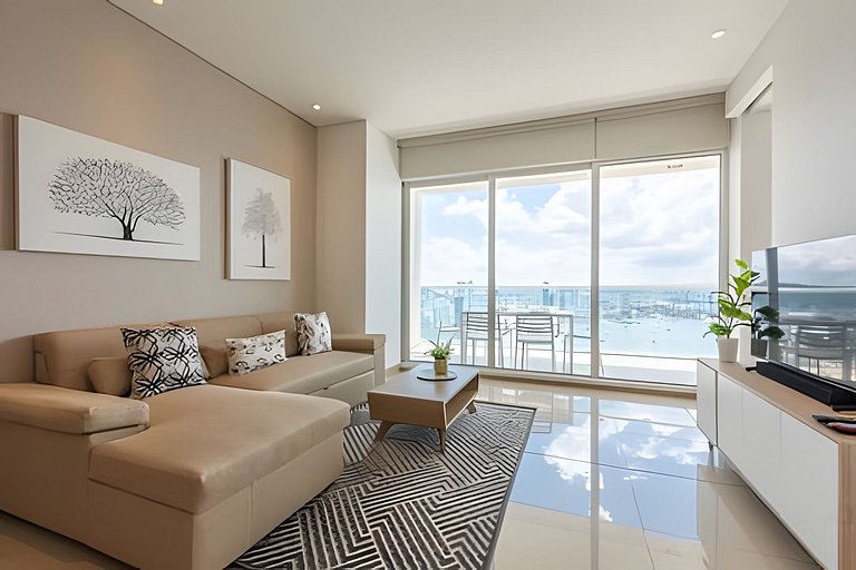 ¡Espectacular Vista a la bahía! Piso 26 H2 Hyatt