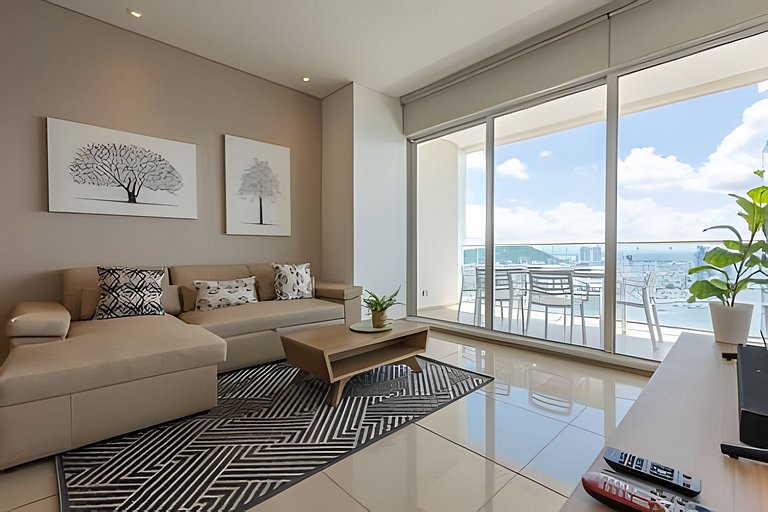 ¡Espectacular Vista a la bahía! Piso 26 H2 Hyatt