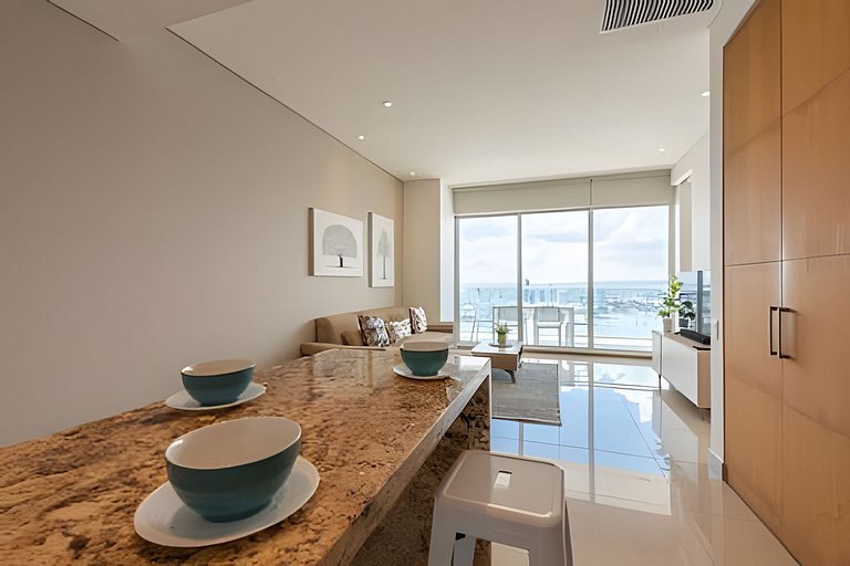 ¡Espectacular Vista a la bahía! Piso 26 H2 Hyatt