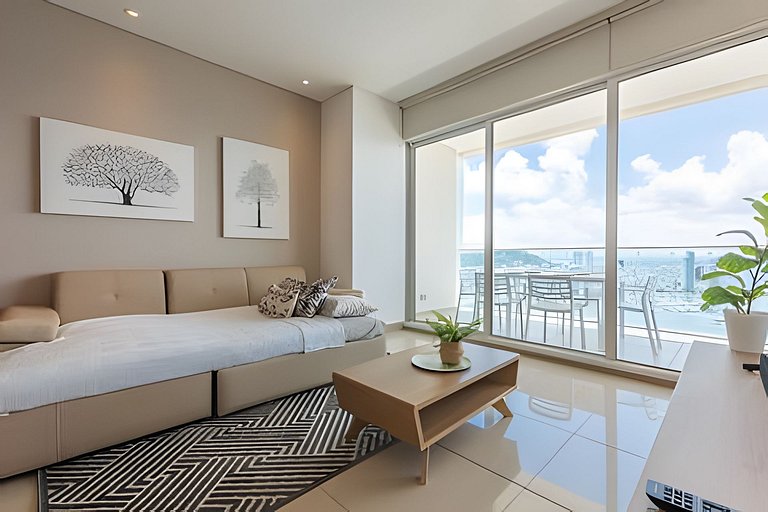 ¡Espectacular Vista a la bahía! Piso 26 H2 Hyatt